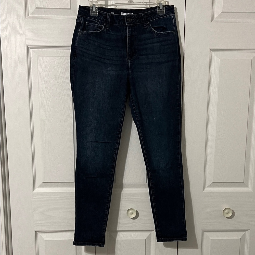 Sonoma Women's Deep Indigo Skinny Jeans